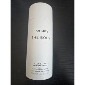 Tan-Luxe The Body Illuminating Self-Tan Drops Light/Medium 50ml 1.69 fl oz NEW